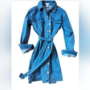 One piece denim dress